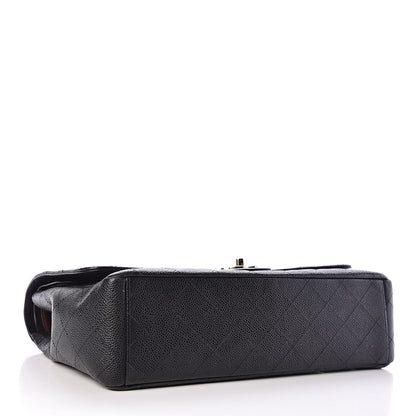 Chanel Caviar Quilted Maxi Double Flap Black 4 of 11