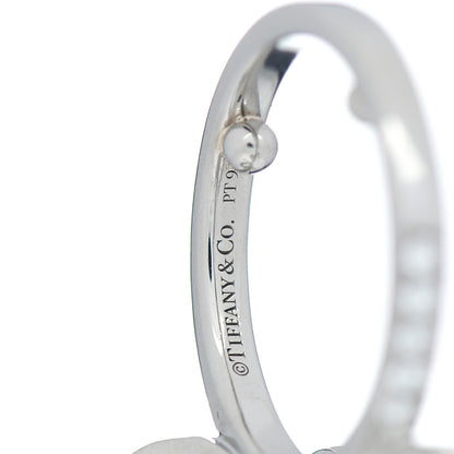 Tiffany Platinum Diamond .51ct Double Bow Ring 43 2.5 5 of 5