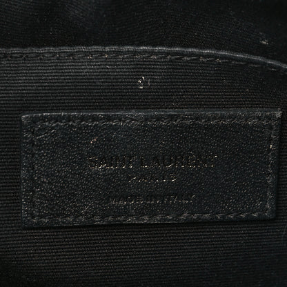 Saint Laurent Calfskin Matelasse Monogram Lou Camera Bag Black 5 of 9