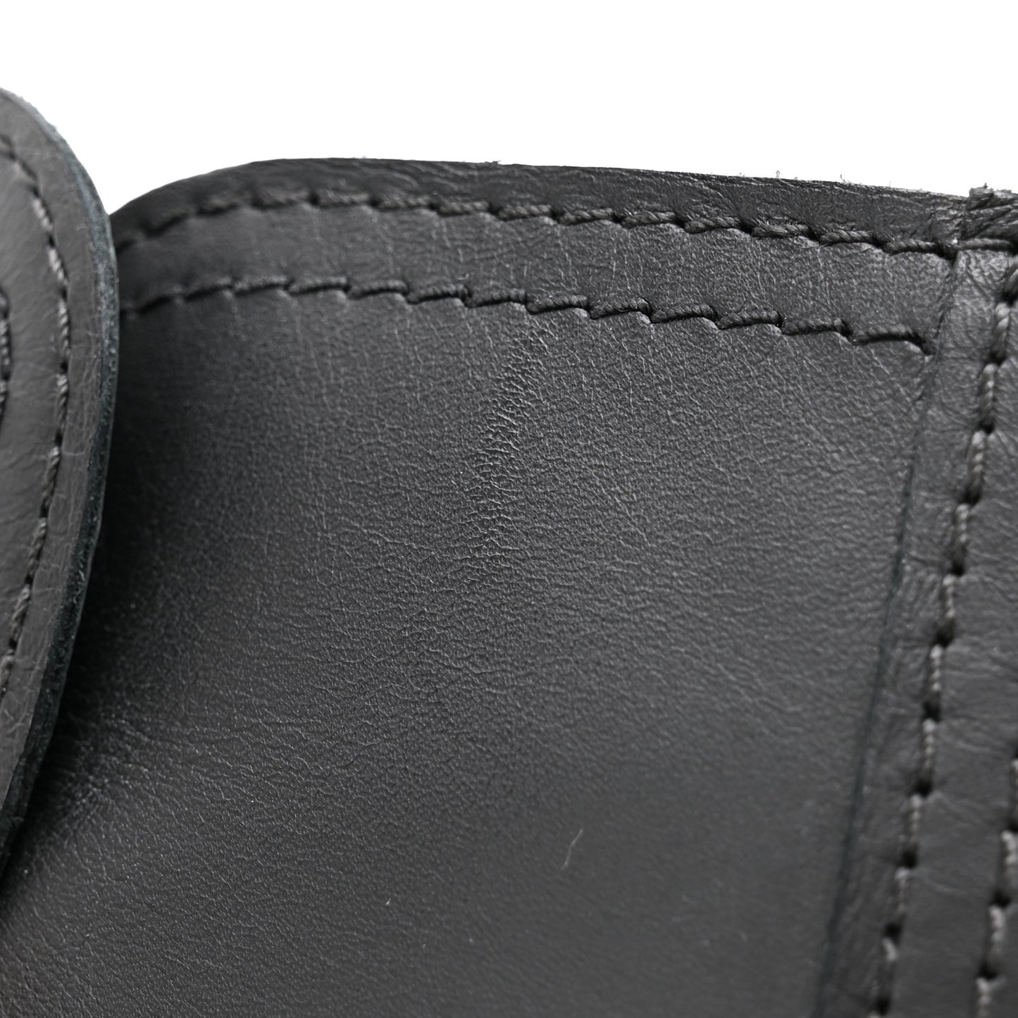 Calfskin Pearl Cap Toe Short Boots 36.5 Black