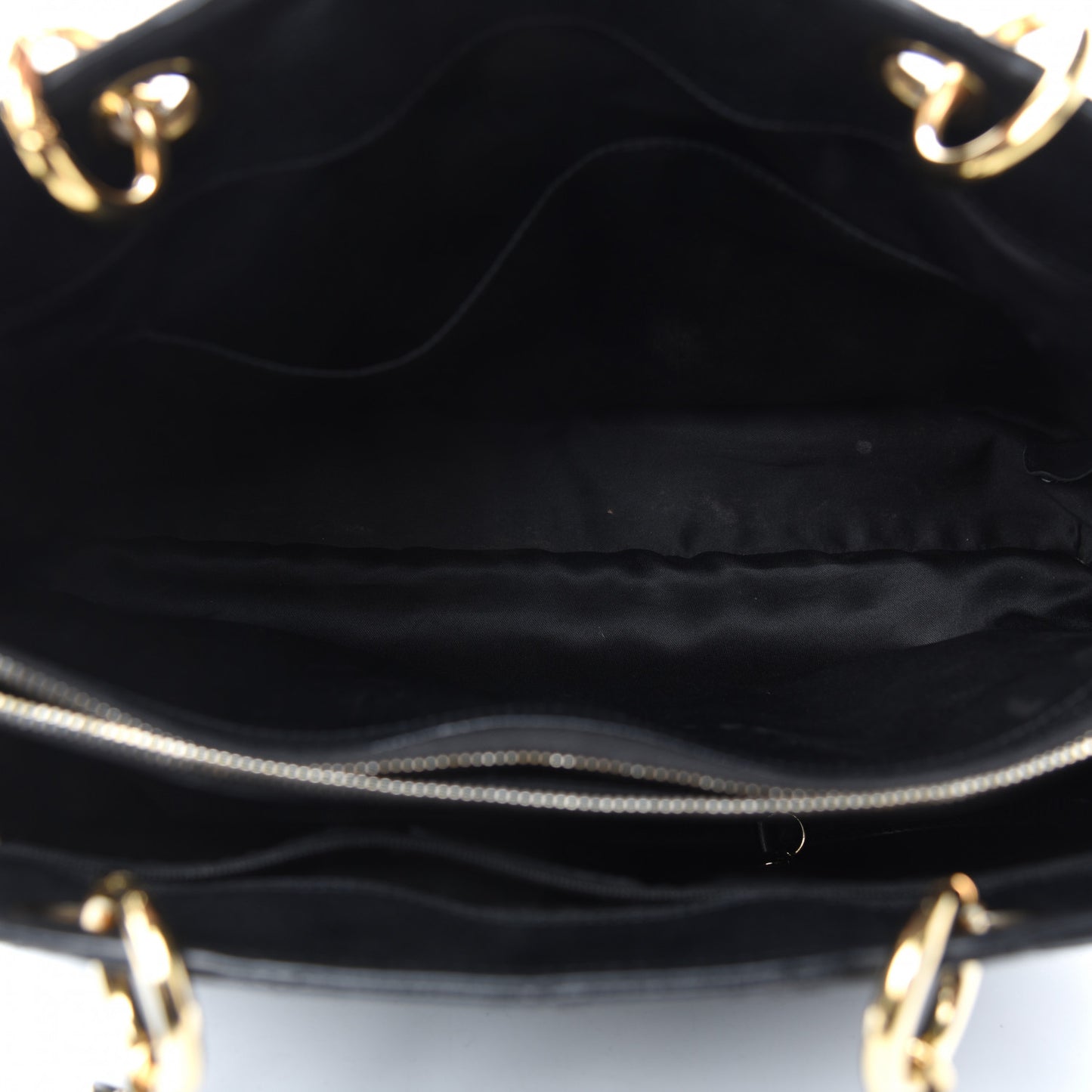Caviar Quilted Grand Shopping Tote GST Black