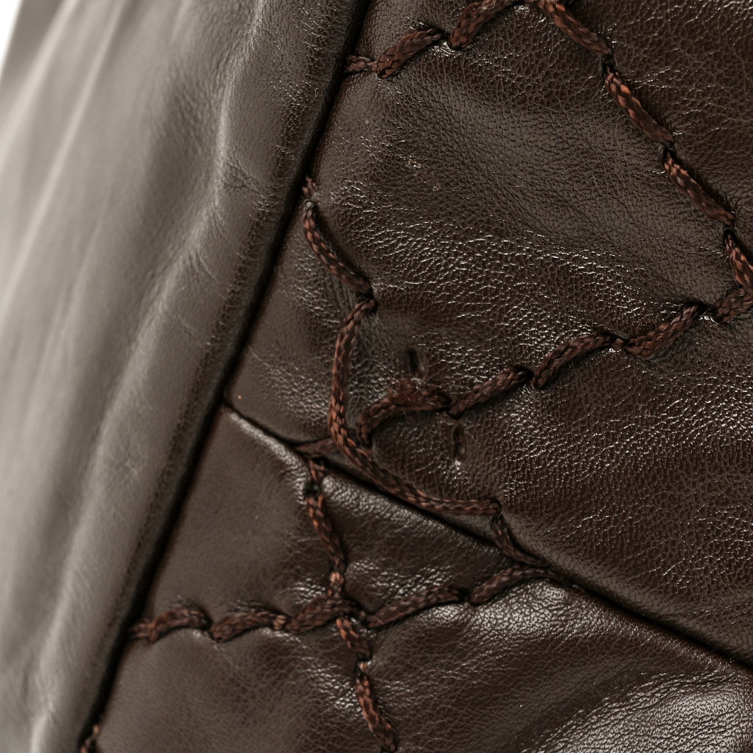 Chanel Calfskin Drawstring CC Bucket Bag Dark Brown 11 of 11