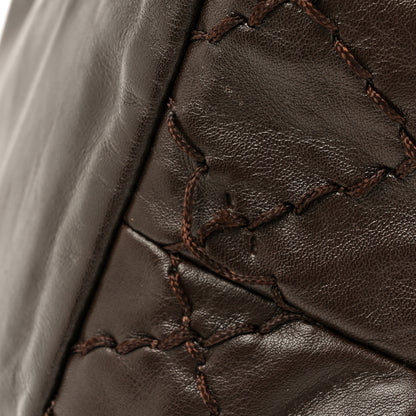 Chanel Calfskin Drawstring CC Bucket Bag Dark Brown 11 of 11