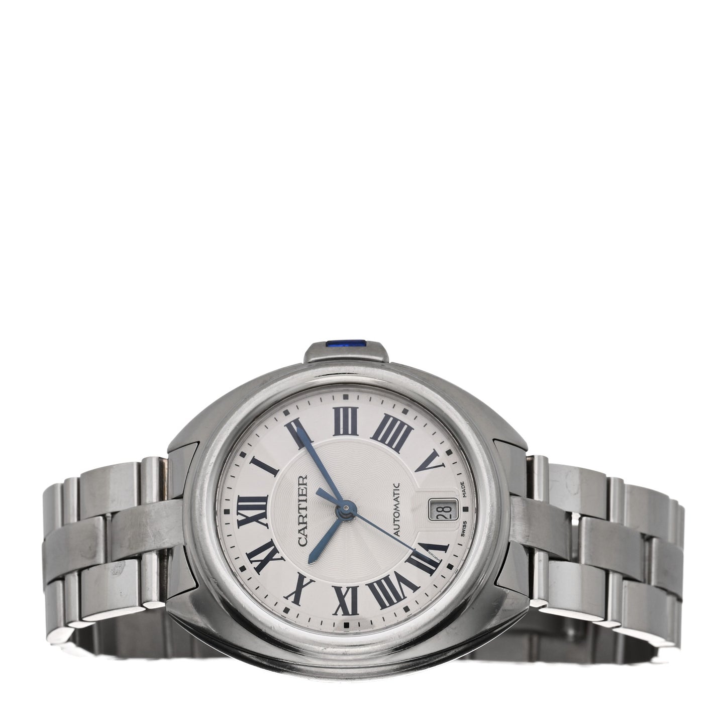 Stainless Steel 35mm Cle De Automatic Watch