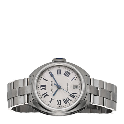 Cartier Stainless Steel 35mm Cle De Automatic Watch 2 of 5
