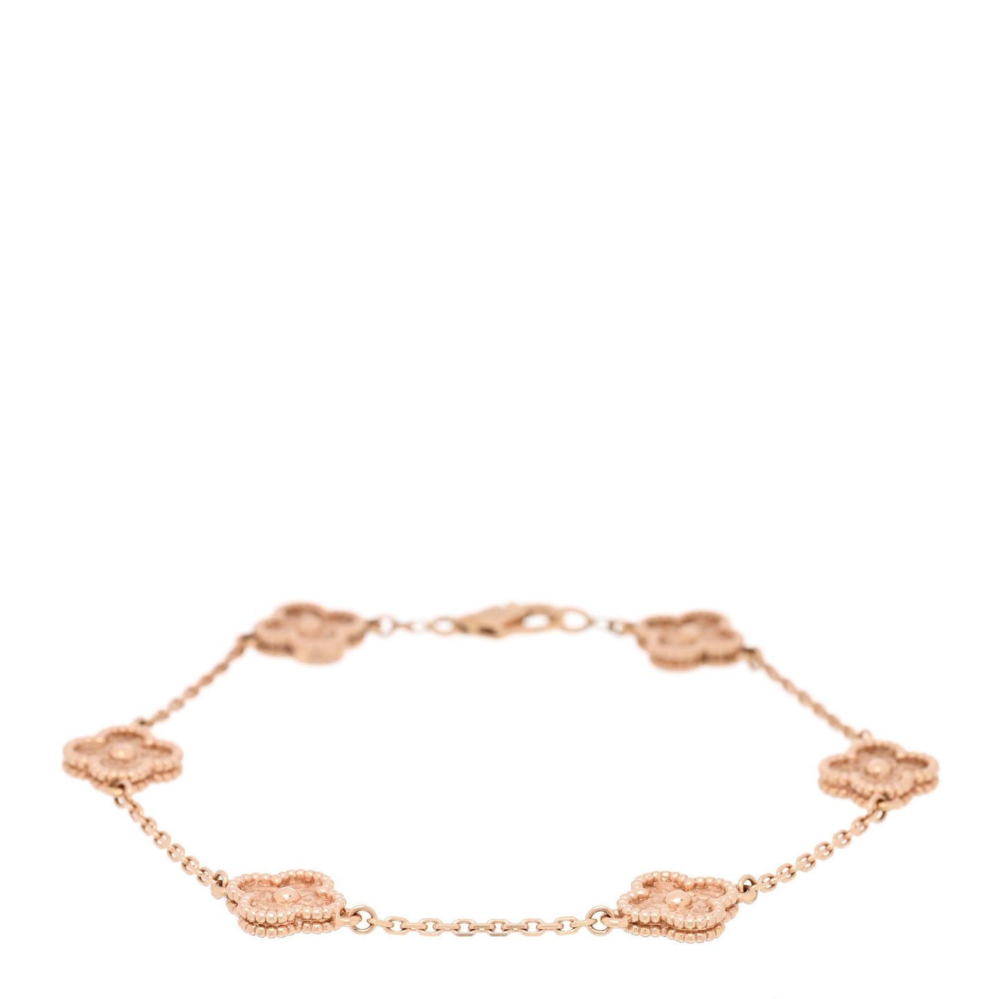 18K Rose Gold 6 Motifs Sweet Alhambra Bracelet