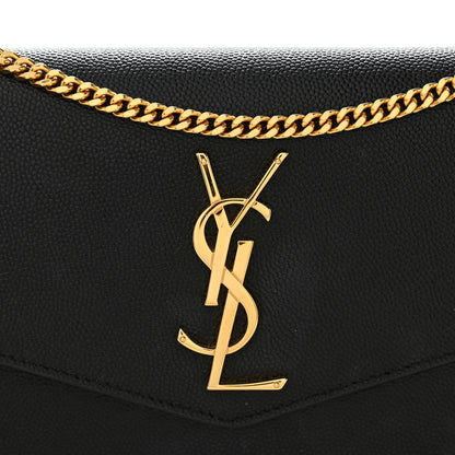Saint Laurent Grain de Poudre Uptown Chain Wallet Black 8 of 11