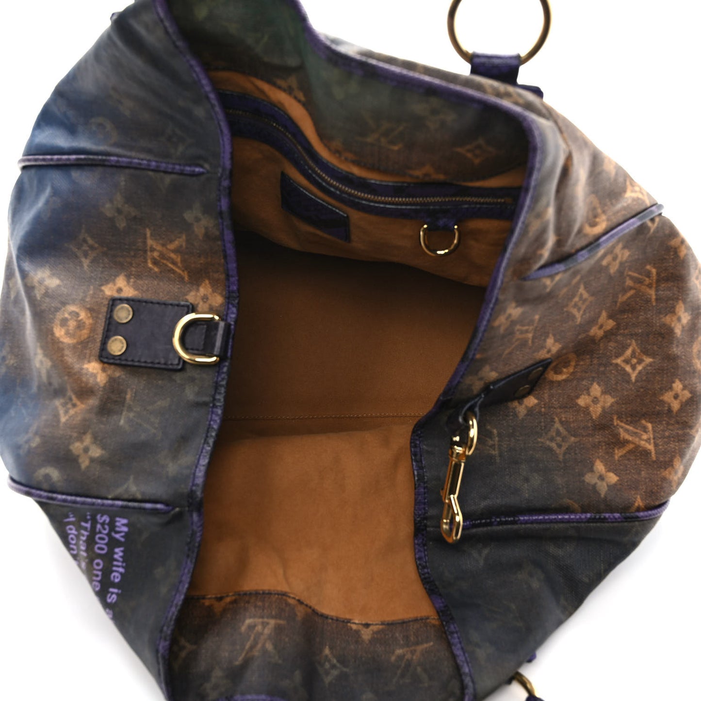 Richard Prince Monogram Karung Heartbreak Jokes Tote