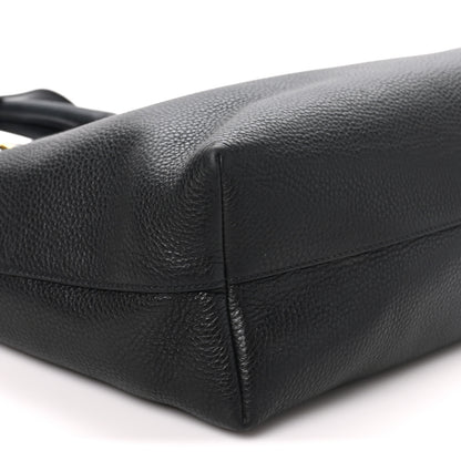 Prada Vitello Daino Shopping Tote Black 8 of 9
