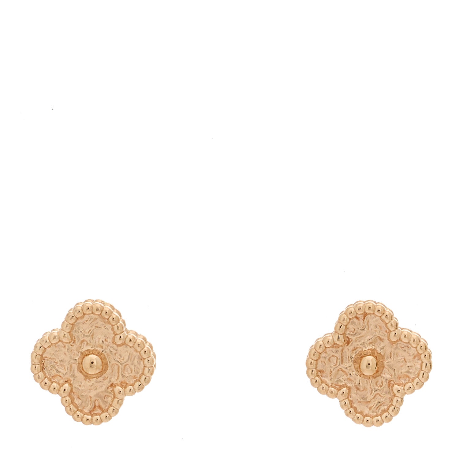 Van Cleef & Arpels 18K Rose Gold Sweet Alhambra Earrings 1 of 10