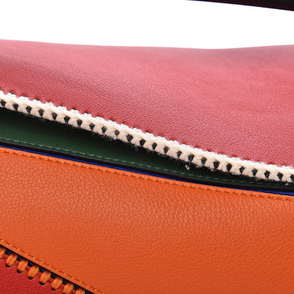 Loewe Calfskin Medium Patchwork Puzzle Bag Multicolor 8 of 13