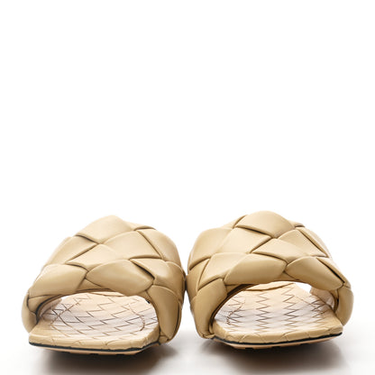 Bottega Veneta Nappa Maxi Intrecciato Lido Flat Sandals 39 Cane Sugar 2 of 7