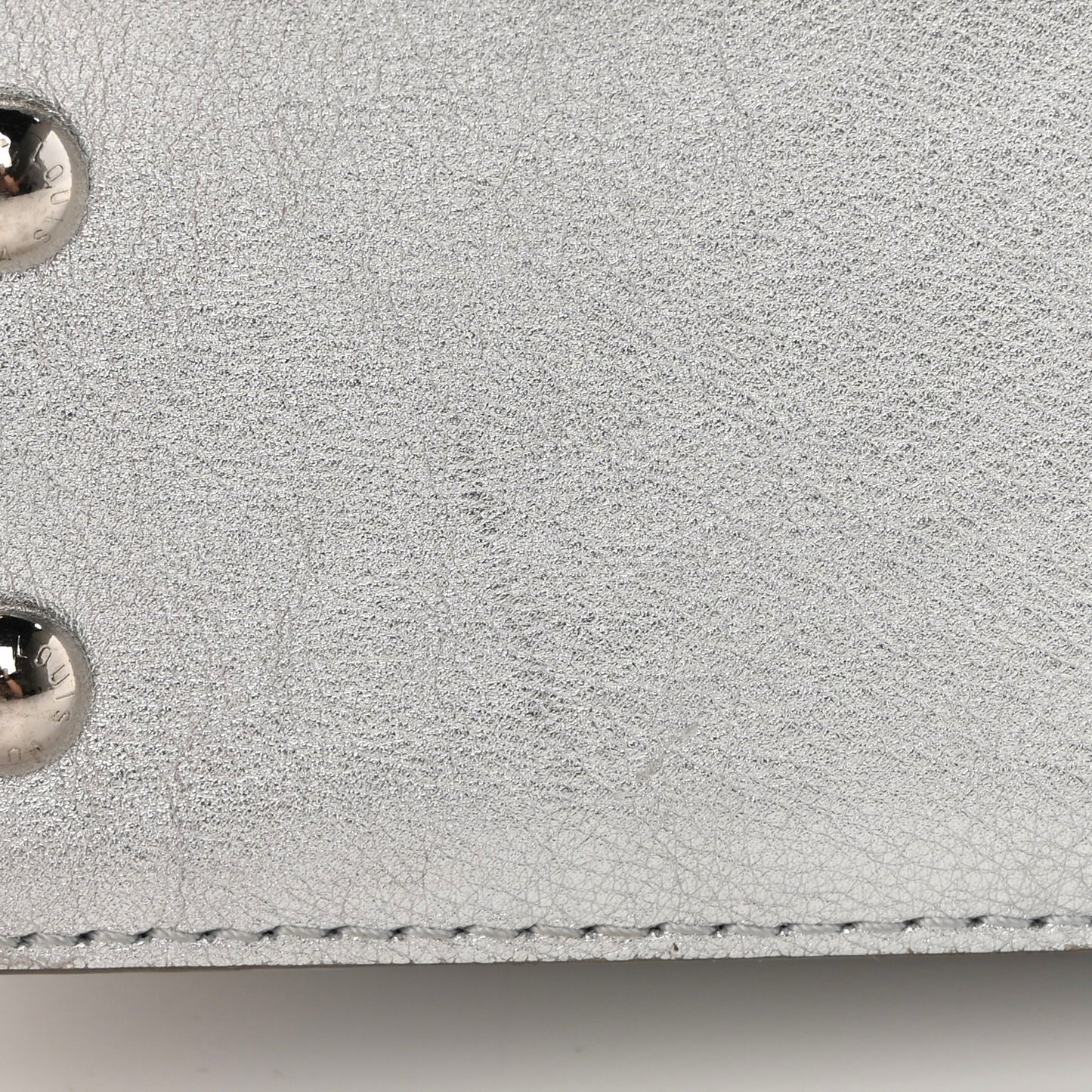 Metallic Calfskin Mini Capucines Silver