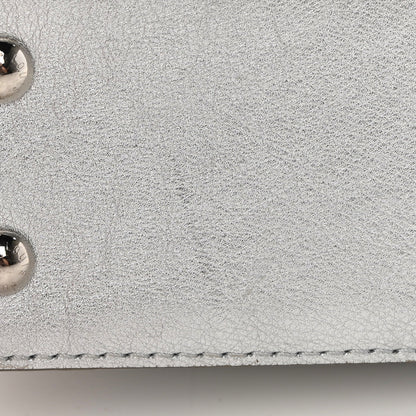 Louis Vuitton Metallic Calfskin Mini Capucines Silver 10 of 11