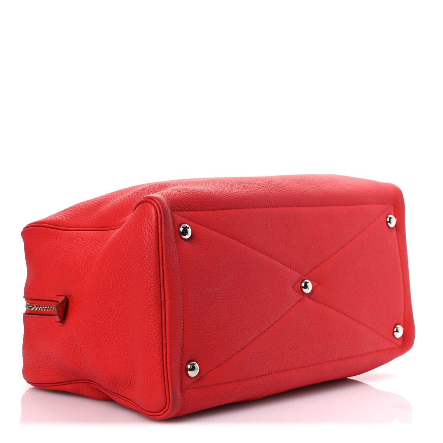 Hermes Taurillon Clemence Victoria II 43 Rouge Casaque 4 of 14