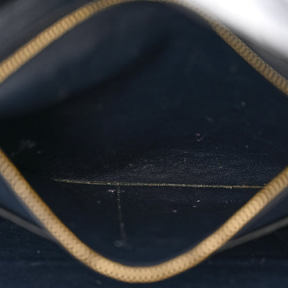 Celine Nubuck Crocodile Embossed Medium Belt Cabas Phantom Navy Blue 8 of 16