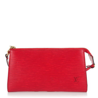 Louis Vuitton Epi Pochette Accessories 21 Castillan Red 1 of 7