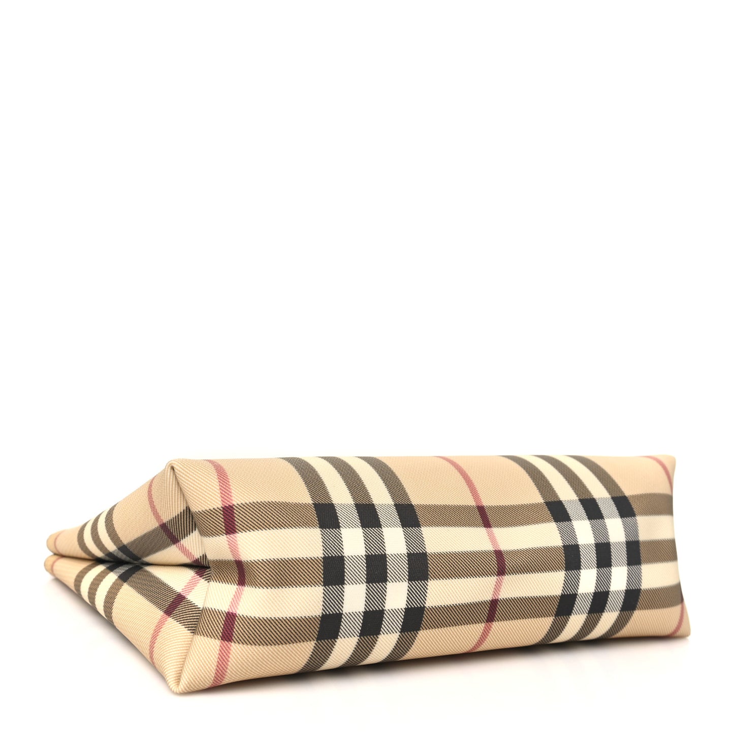 Vintage Check Zip Pouch Antique Yellow