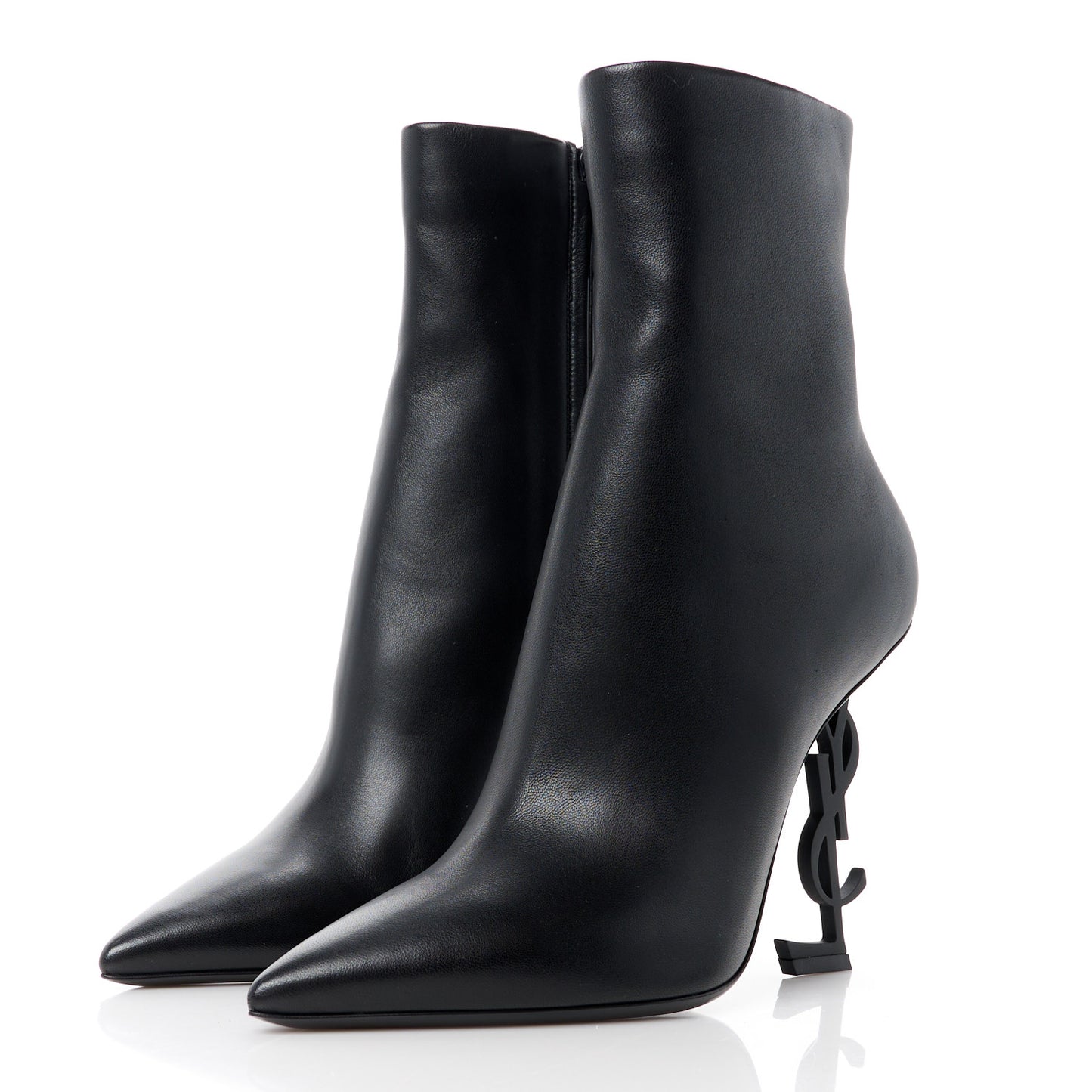 Calfskin Opyum Ankle Boots 40 Black