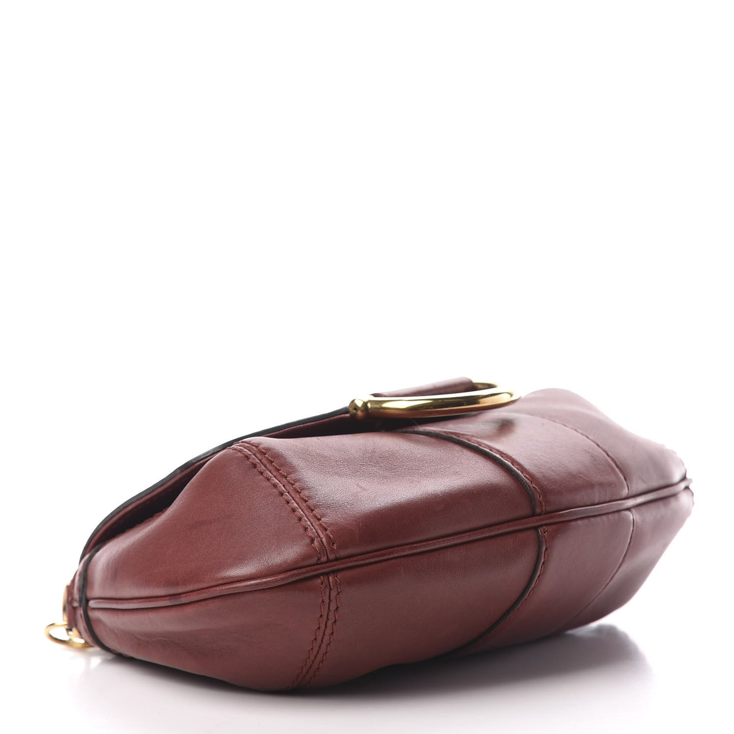 Calfskin Raccoon Tail Small Smilla Chain Bag Red