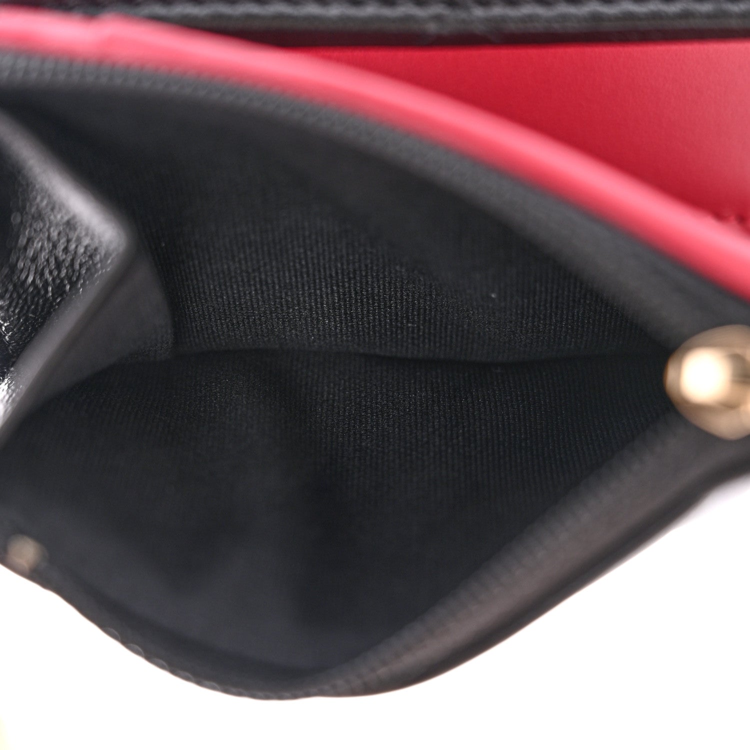 Chanel Goatskin Quilted Chanel 19 Small Flap Wallet Black 6 of 10