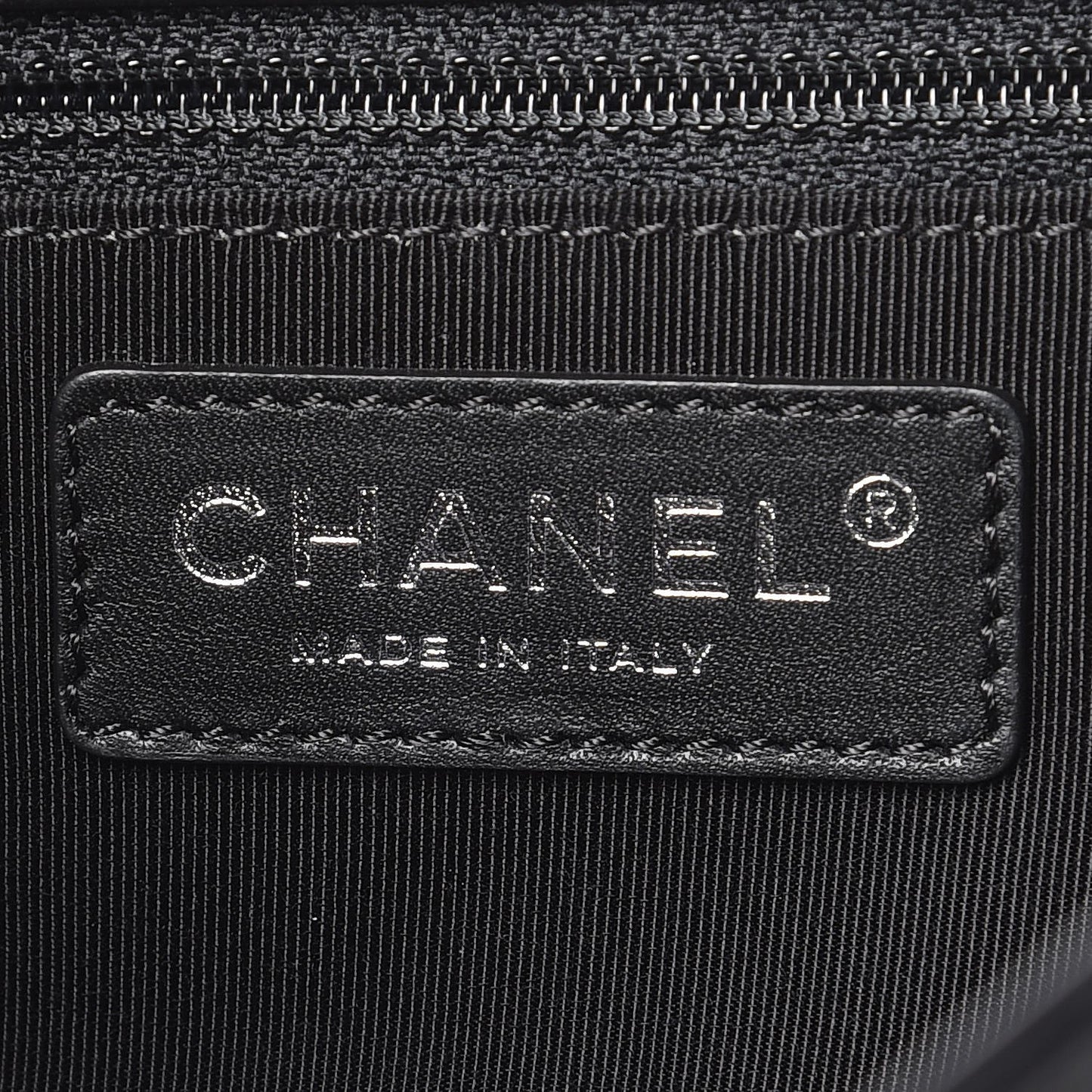 Aged Calfskin Quilted Large Casual Rock Backpack Black