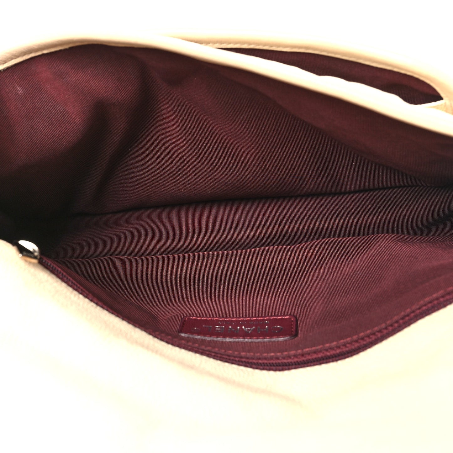 Caviar Quilted Medium French Riviera Flap White