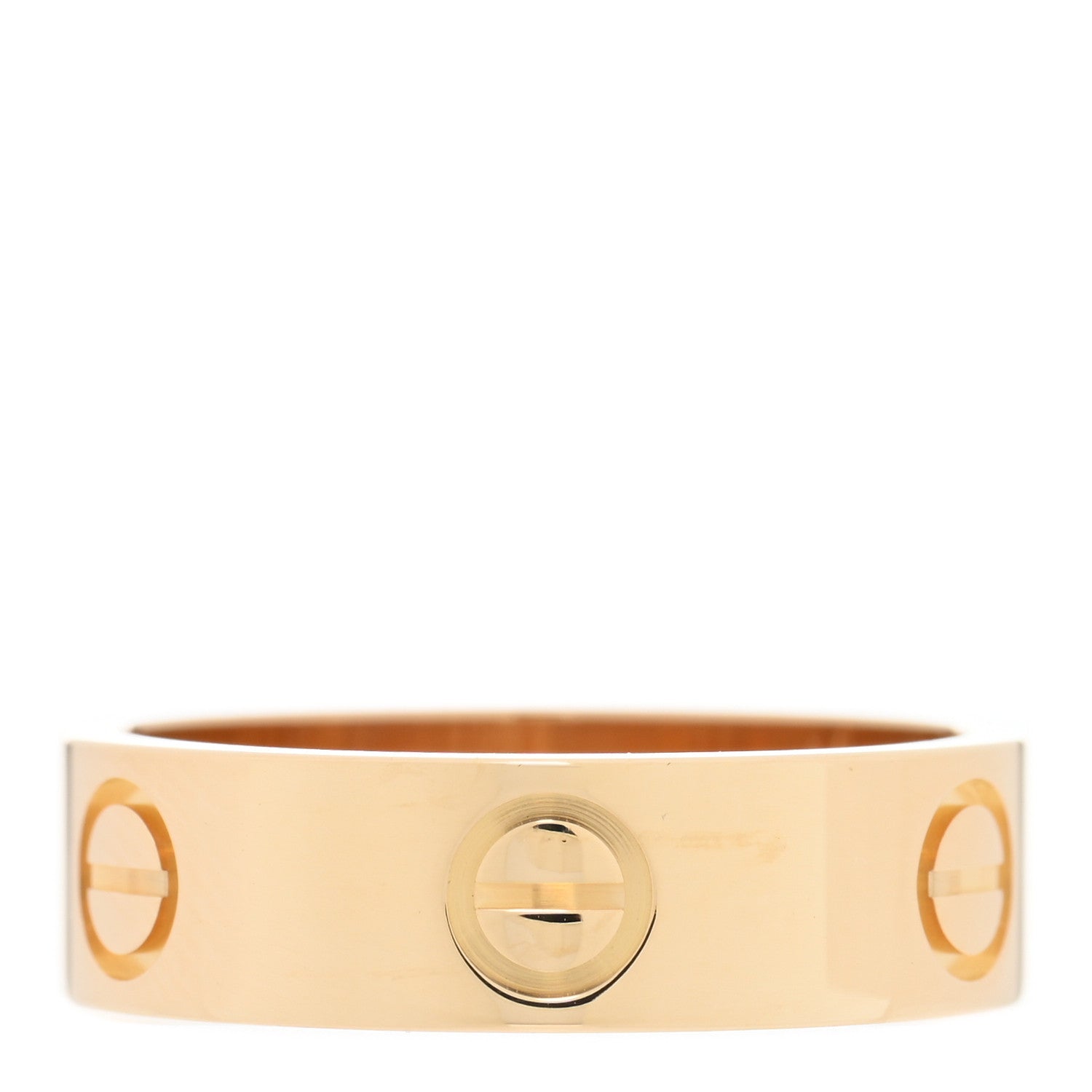 Cartier 18K Yellow Gold 5.5mm LOVE Ring 53 6.5 1 of 5