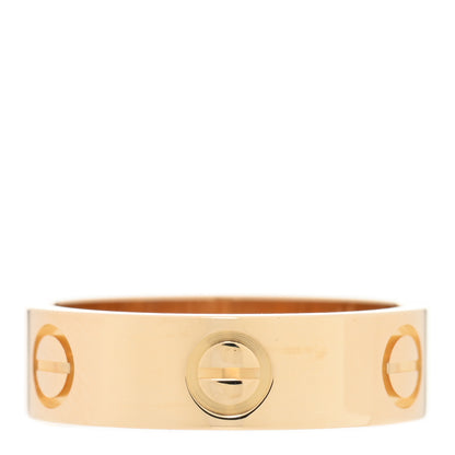 Cartier 18K Yellow Gold 5.5mm LOVE Ring 53 6.5 1 of 5