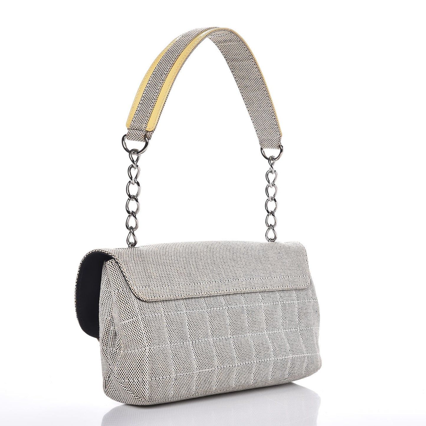 Canvas Camellia No. 5 Flap Beige Black