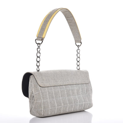 Chanel Canvas Camellia No. 5 Flap Beige Black 3 of 7
