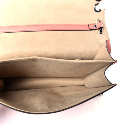 Fendi Vitello Liberty Shiny Nappa Lace Up Bow Kan I Shoulder Bag Macaron Confetto 6 of 10
