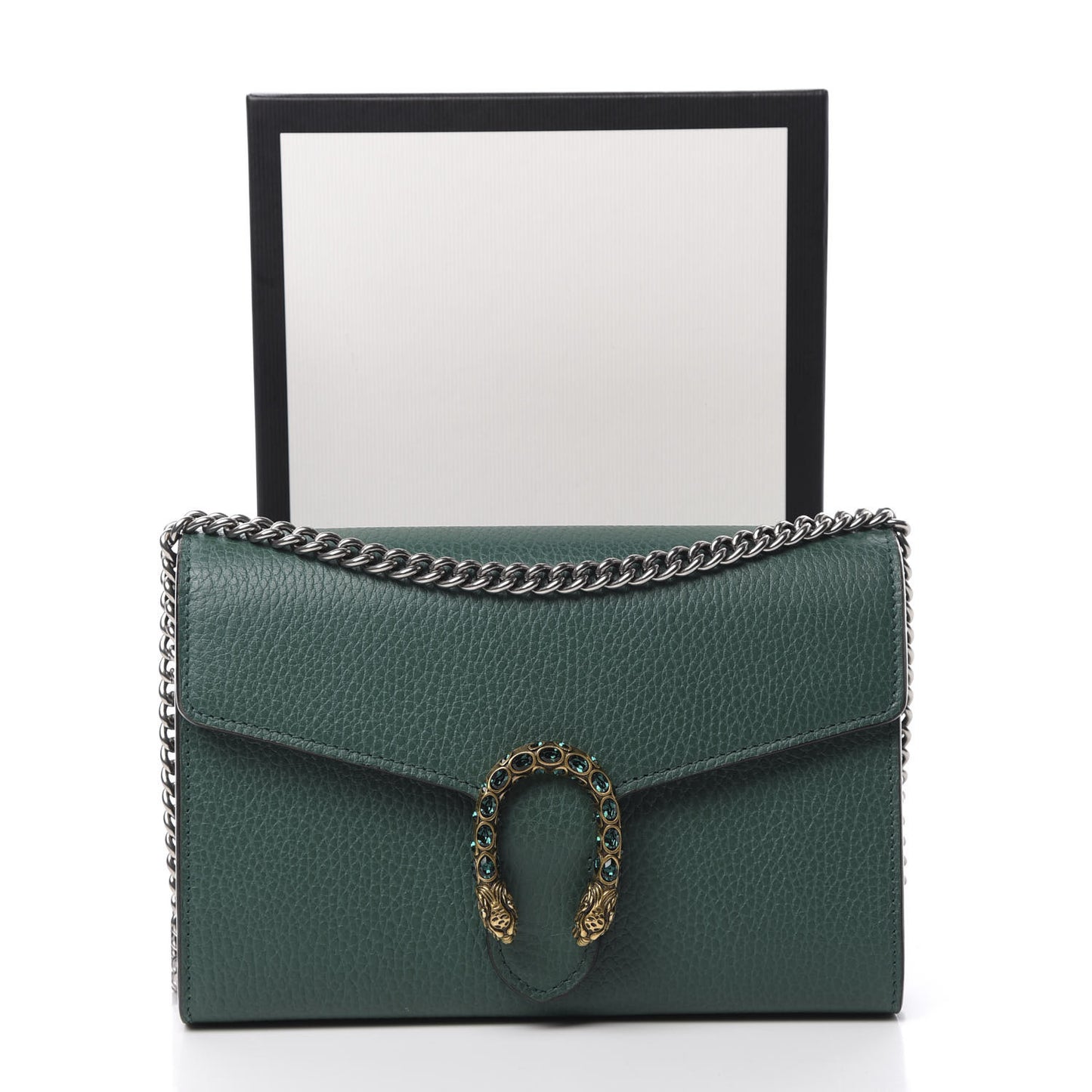 Calfskin Mini Dionysus Chain Wallet Emerald