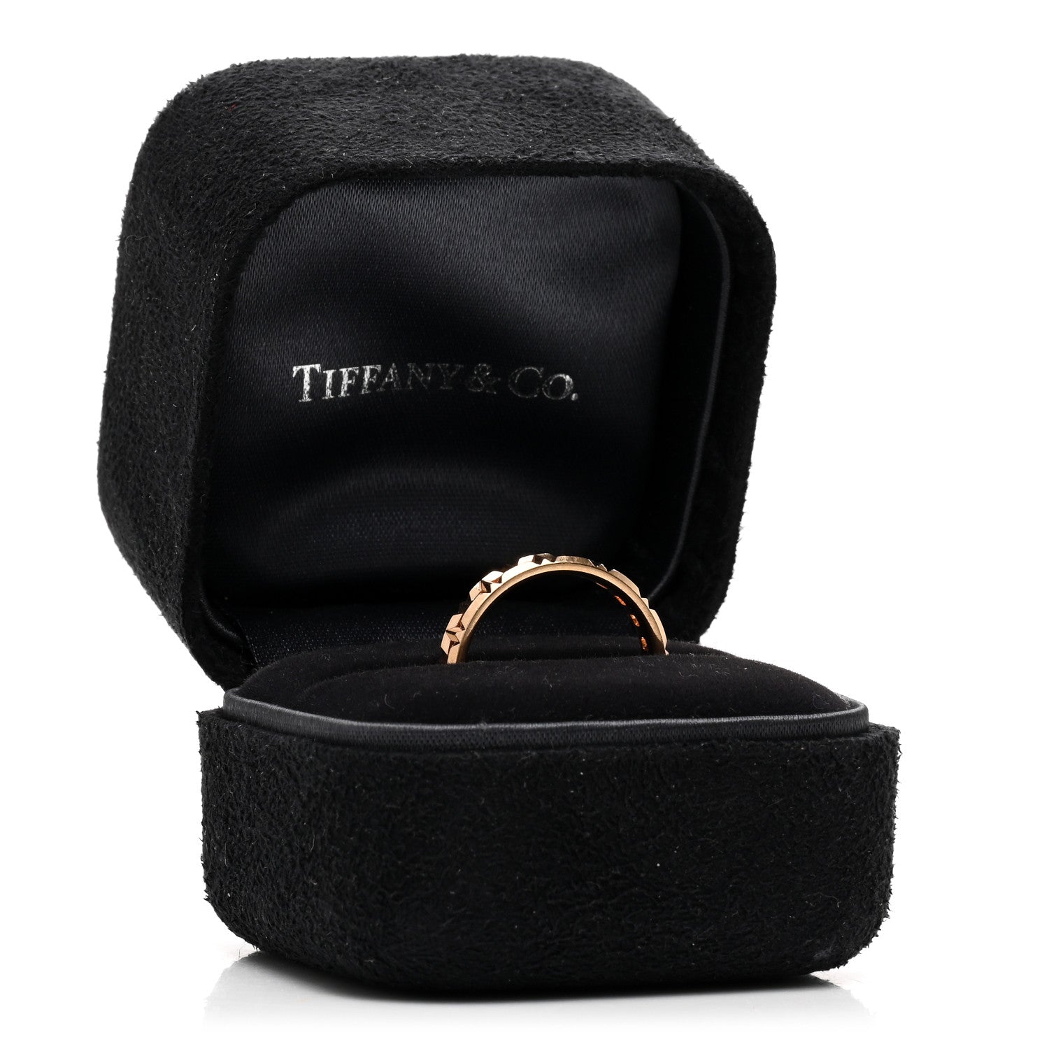 Tiffany 18K Rose Gold Narrow T True Ring 52 6 5 of 5