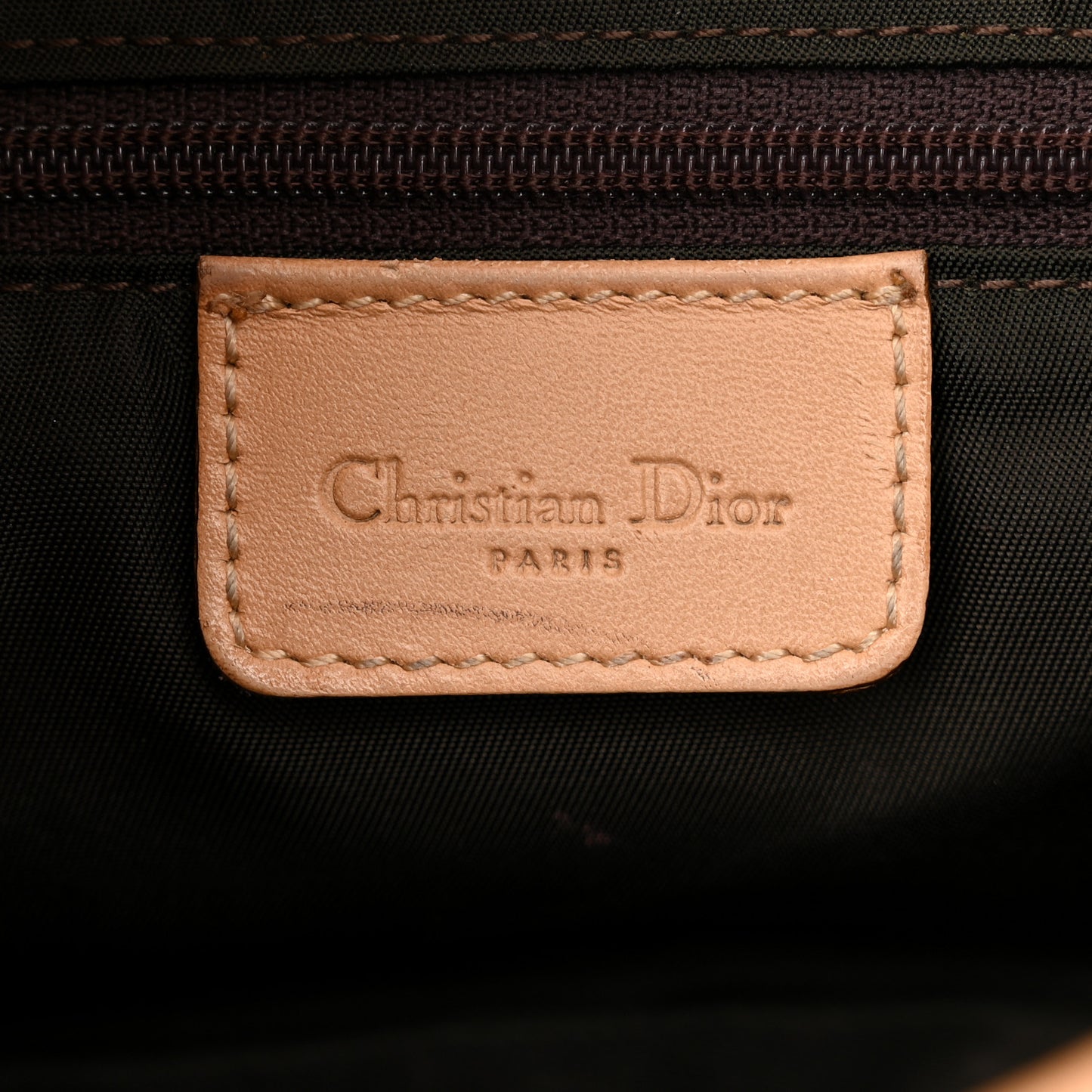 Monogram Double Saddle Bag Brown