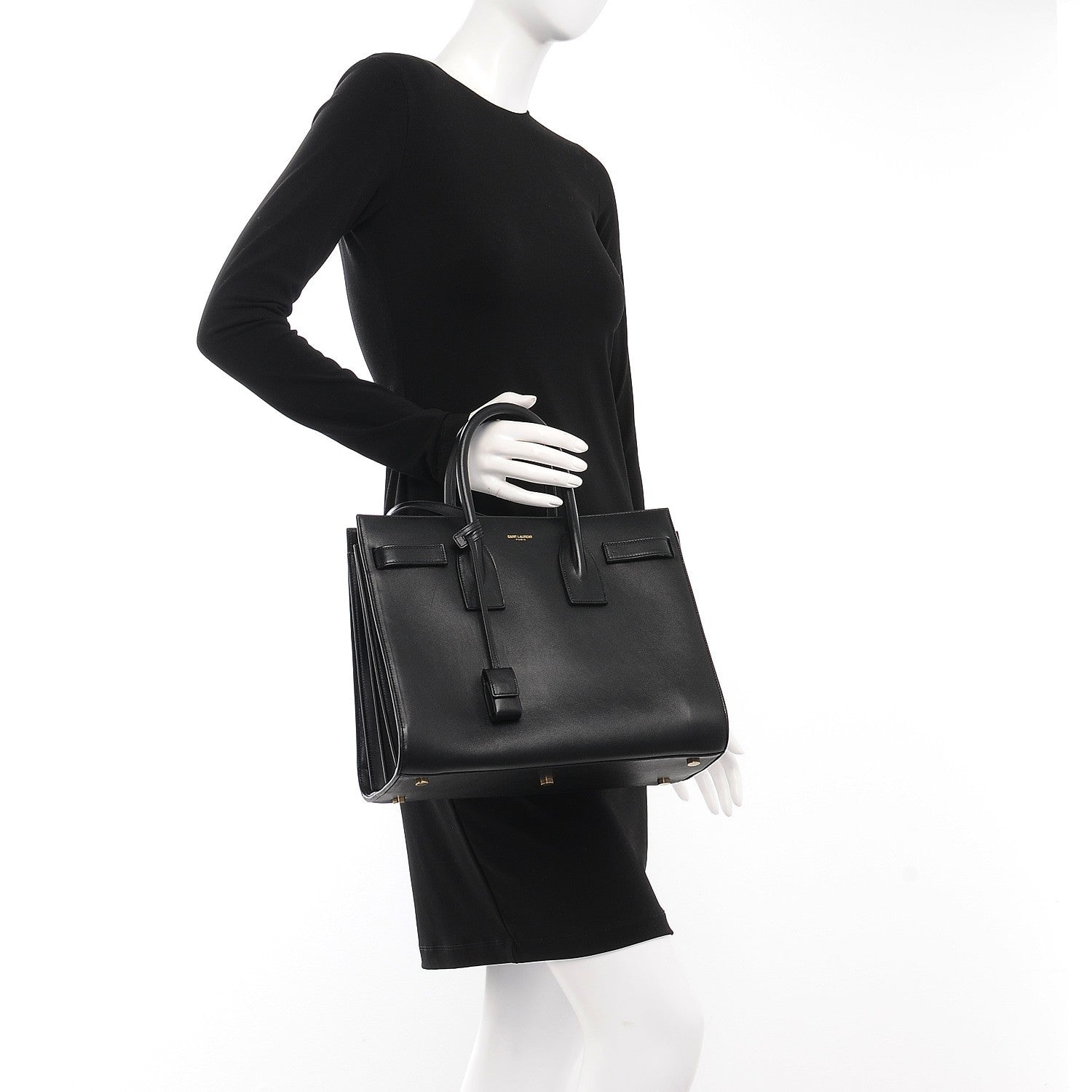 Saint Laurent Calfskin Small Sac De Jour Black 2 of 12