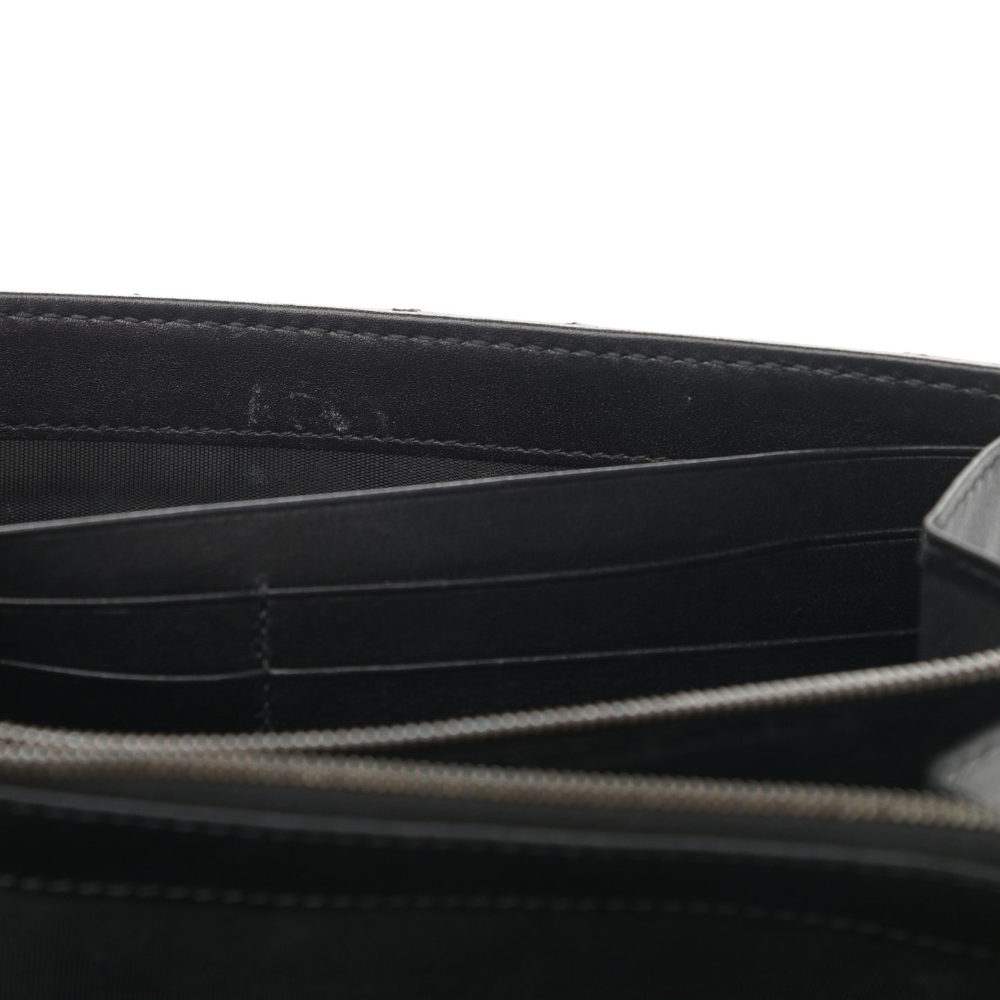 Calfskin Matelasse GG Marmont Chain Wallet Black