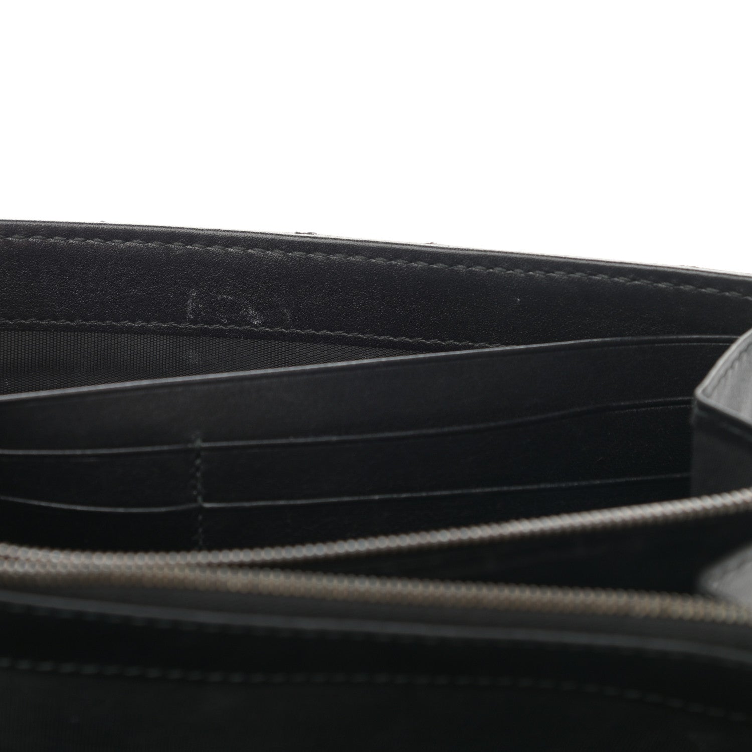 Gucci Calfskin Matelasse GG Marmont Chain Wallet Black 13 of 14