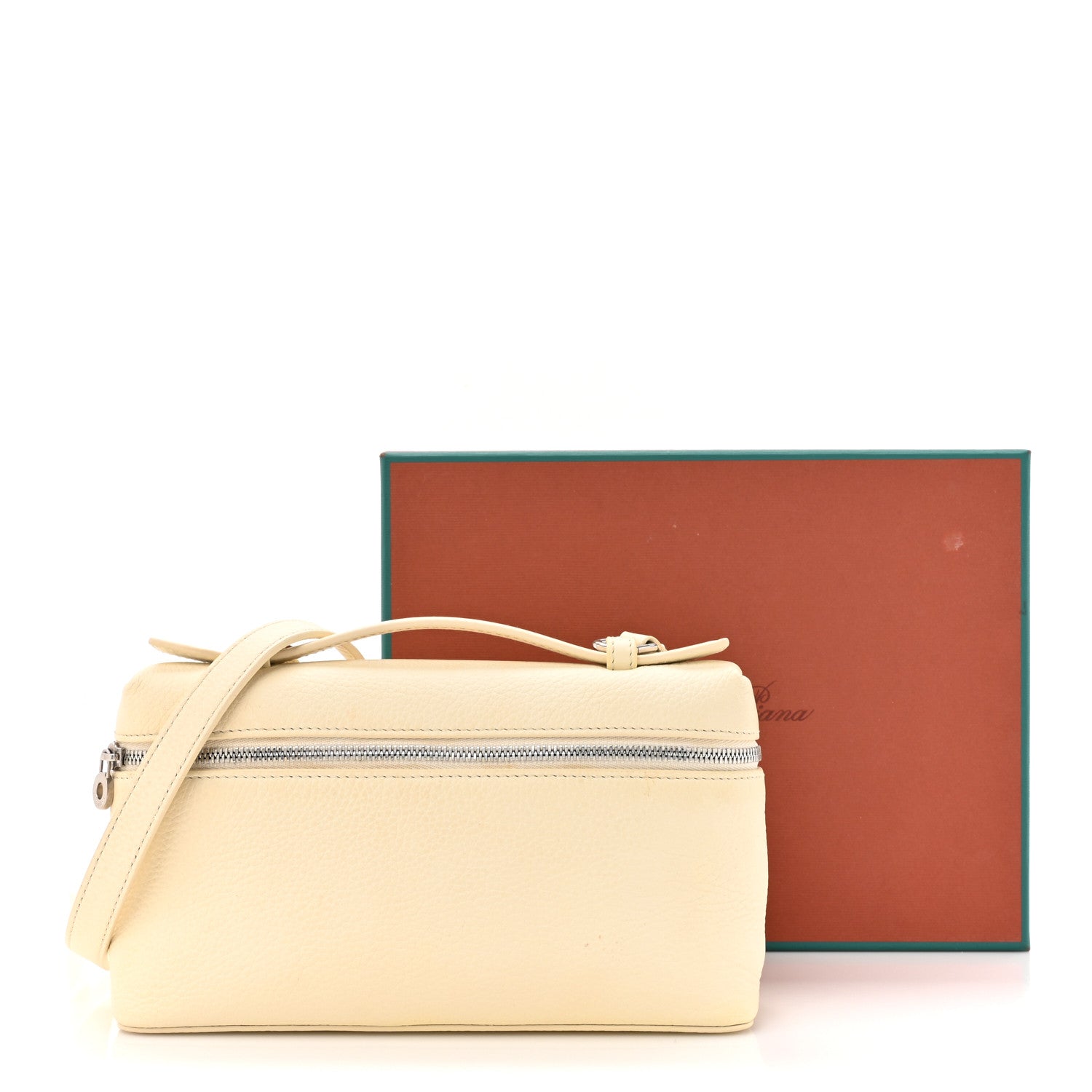 Loro Piana Grained Calfskin L19 Extra Pocket Pouch Whisper White 13 of 13