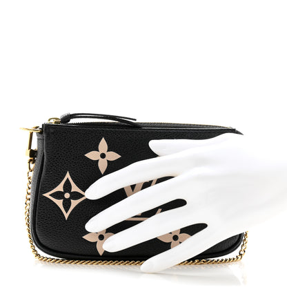 Louis Vuitton Empreinte Monogram Giant Mini Pochette Accessories Black 2 of 7