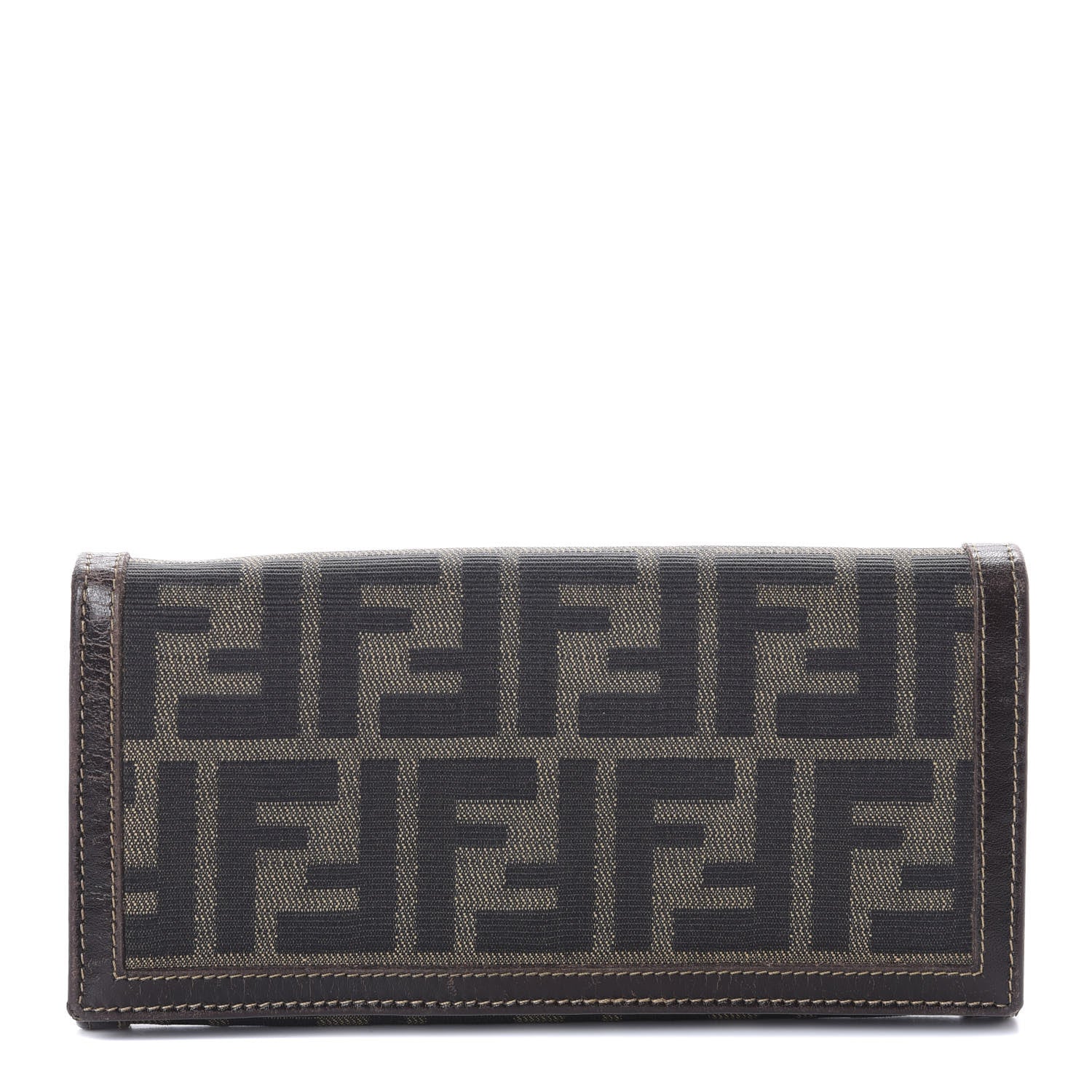 Fendi Zucca Continental Wallet Tobacco 1 of 8