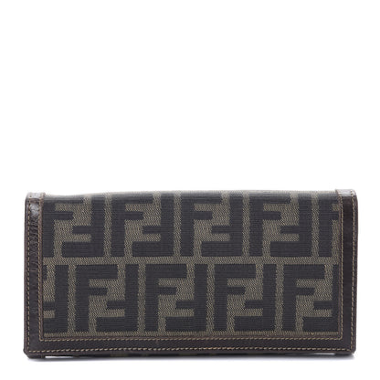 Fendi Zucca Continental Wallet Tobacco 1 of 8