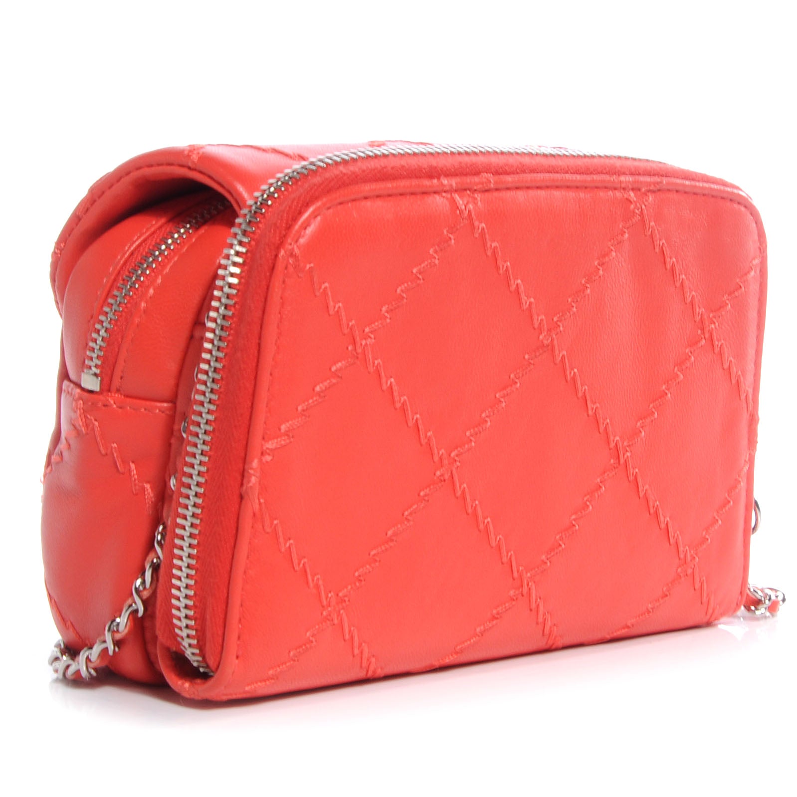 Chanel Calfskin Ultimate Stitch Mini Flap WOC Bag Coral 5 of 8