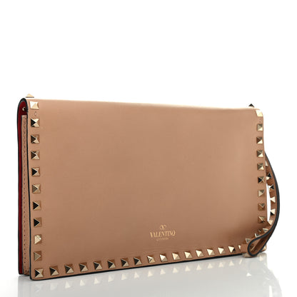 Valentino Garavani Nappa Rockstud Wristlet Clutch Alpaca 3 of 9