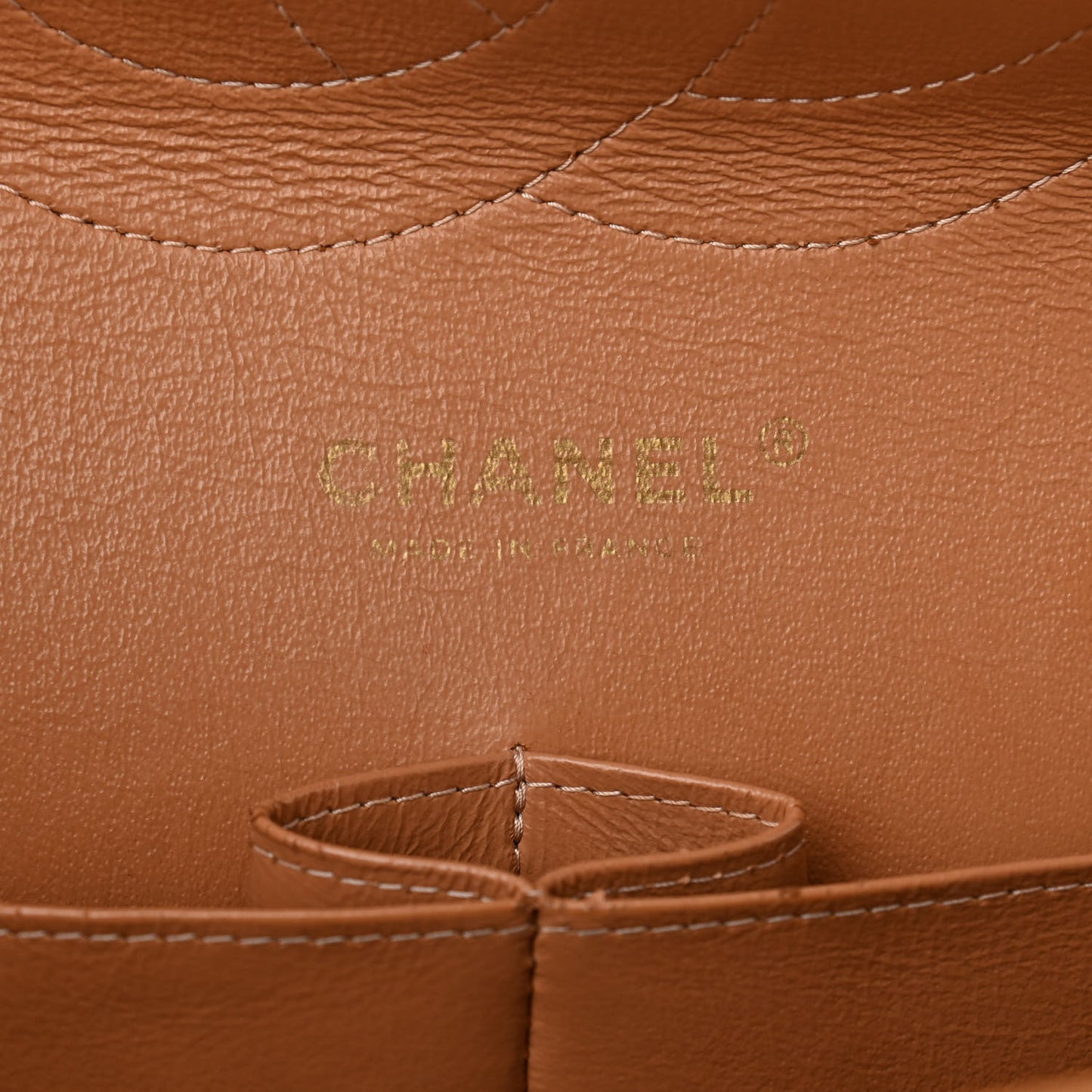 Caviar Quilted Jumbo Double Flap Beige