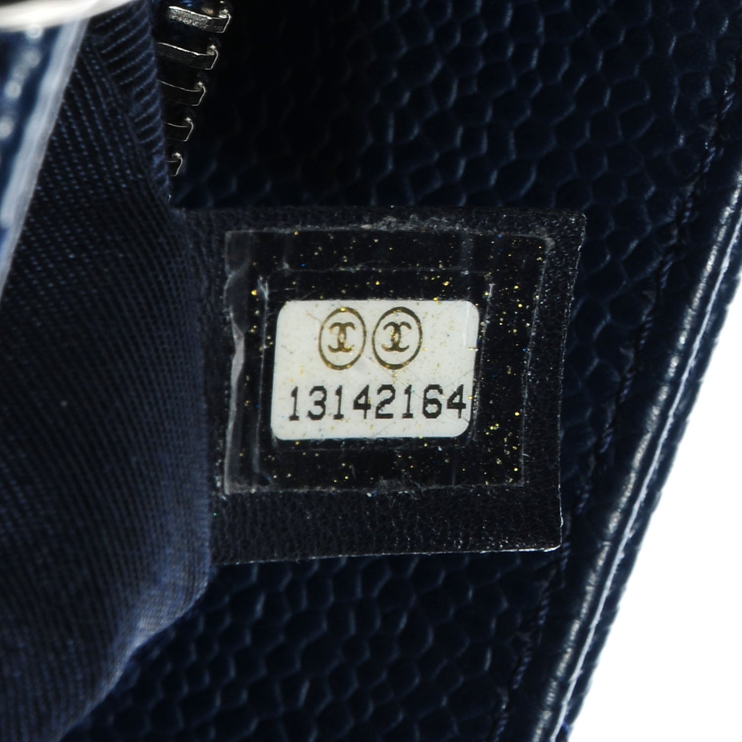 Chanel Caviar Grand Shopping Tote GST Dark Blue 6 of 7