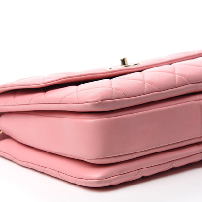 Chanel Lambskin Quilted Medium Trendy CC Flap Dual Handle Bag Pink 7 of 15