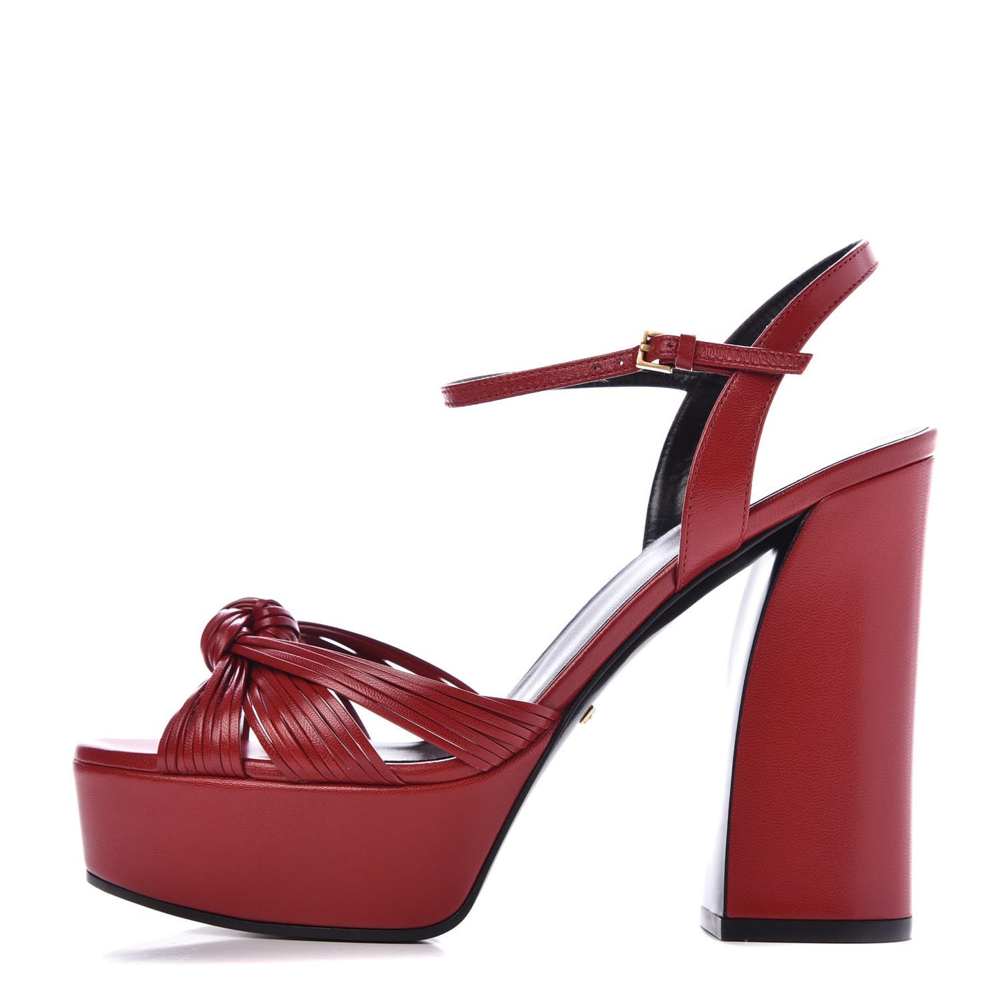 Malaga Kid Allie Platform Sandals 37.5 Hibiscus Red