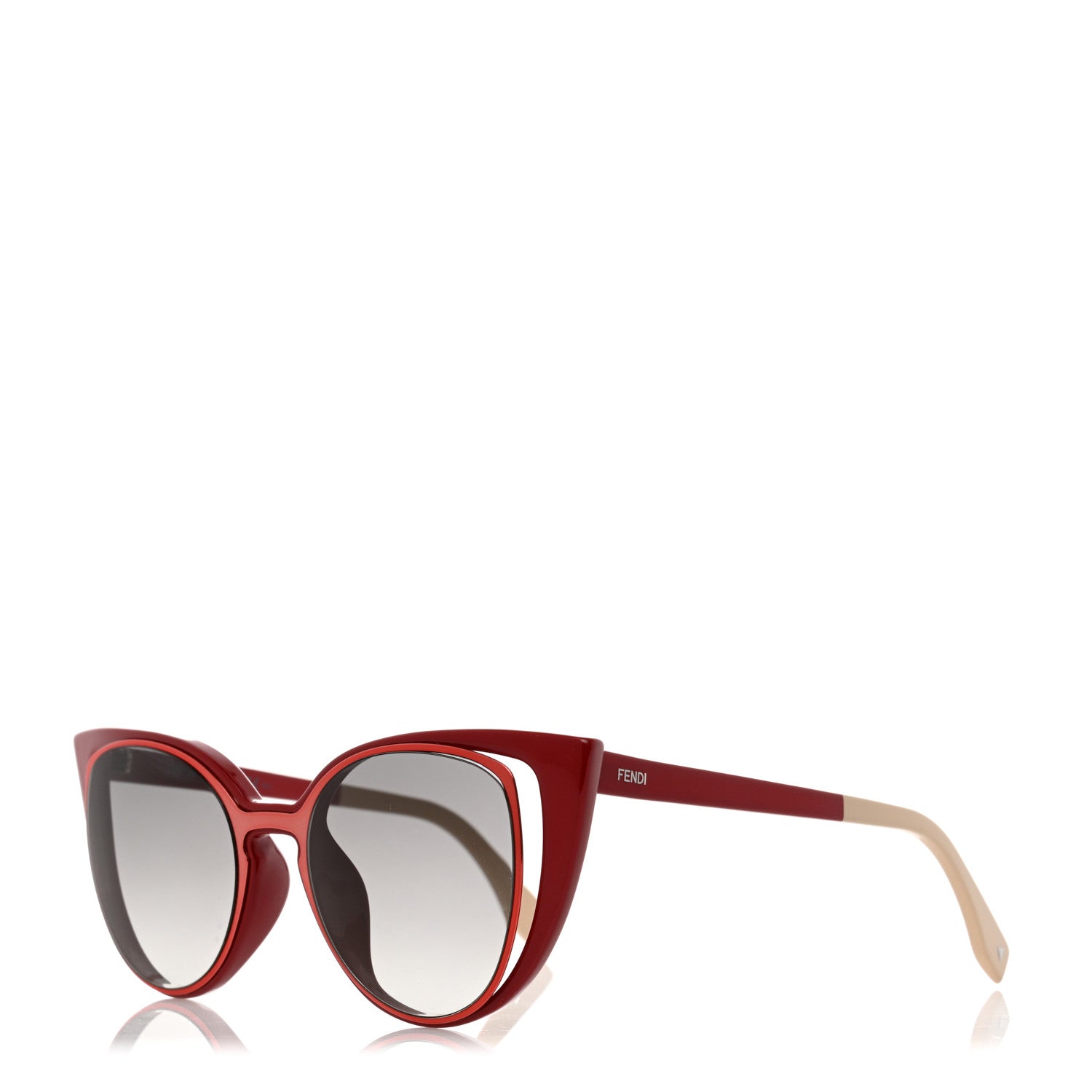 Fendi Cat Eye Paradeyes Sunglasses FF 0136/S Red 1 of 6