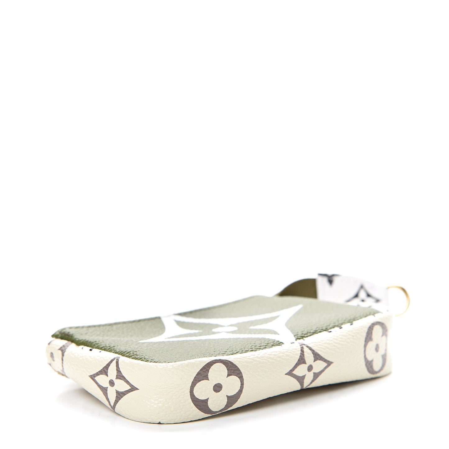 Monogram Giant Micro Pochette Accessories Kaki White